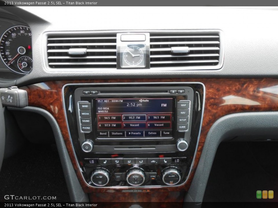 Titan Black Interior Controls for the 2013 Volkswagen Passat 2.5L SEL #69493024