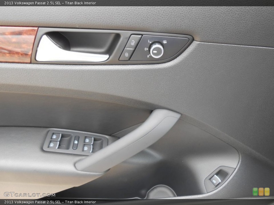 Titan Black Interior Controls for the 2013 Volkswagen Passat 2.5L SEL #69493087