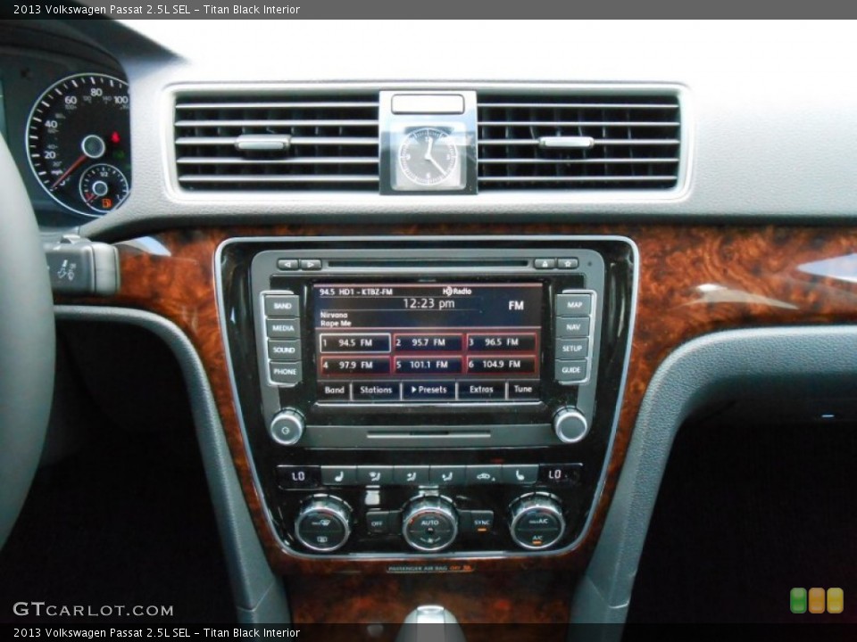 Titan Black Interior Controls for the 2013 Volkswagen Passat 2.5L SEL #69493513