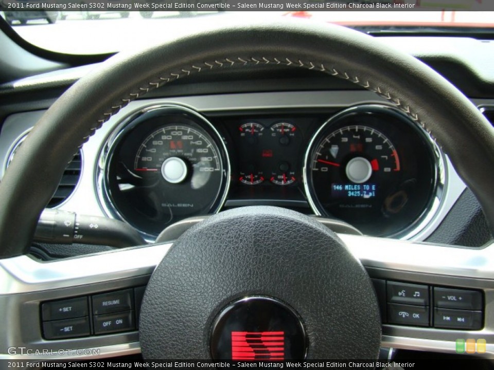 Saleen Mustang Week Special Edition Charcoal Black Interior Gauges for the 2011 Ford Mustang Saleen S302 Mustang Week Special Edition Convertible #69493624