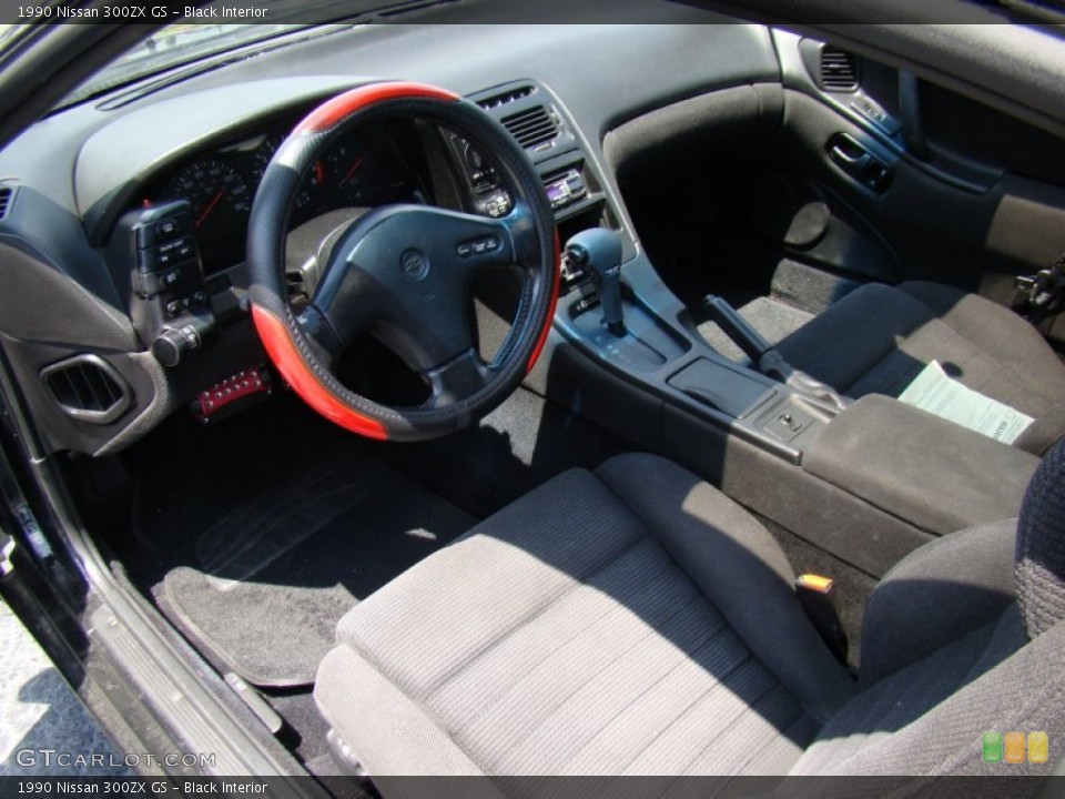 Black 1990 Nissan 300ZX Interiors