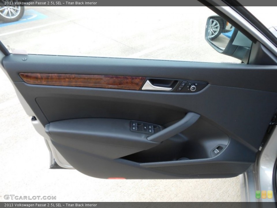 Titan Black Interior Door Panel for the 2013 Volkswagen Passat 2.5L SEL #69493912