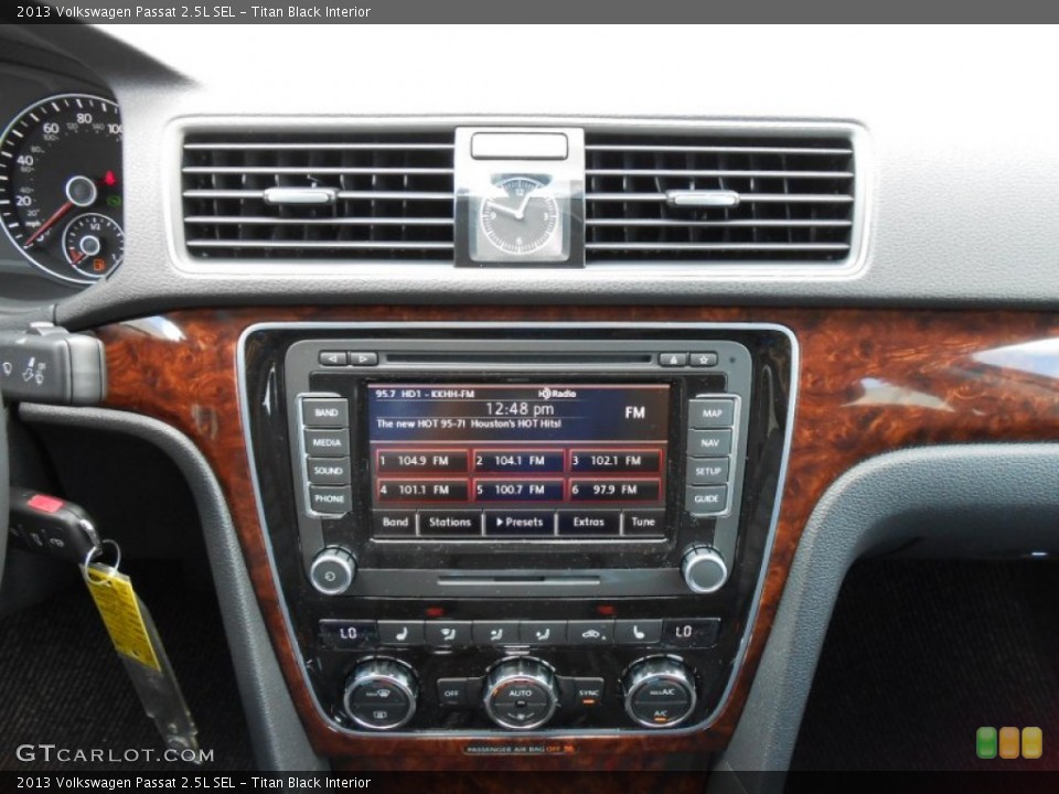 Titan Black Interior Controls for the 2013 Volkswagen Passat 2.5L SEL #69493972
