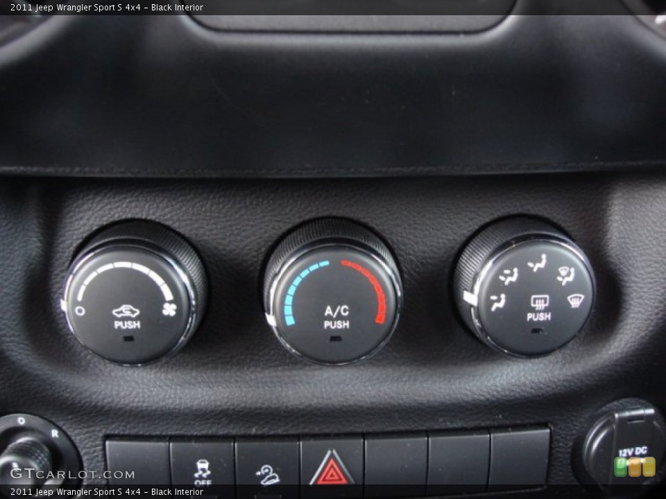 Black Interior Controls for the 2011 Jeep Wrangler Sport S 4x4 #69494698