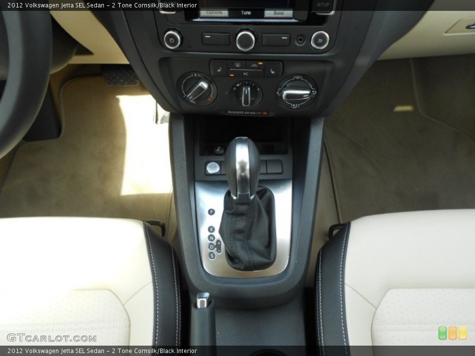 2 Tone Cornsilk/Black Interior Transmission for the 2012 Volkswagen Jetta SEL Sedan #69494883