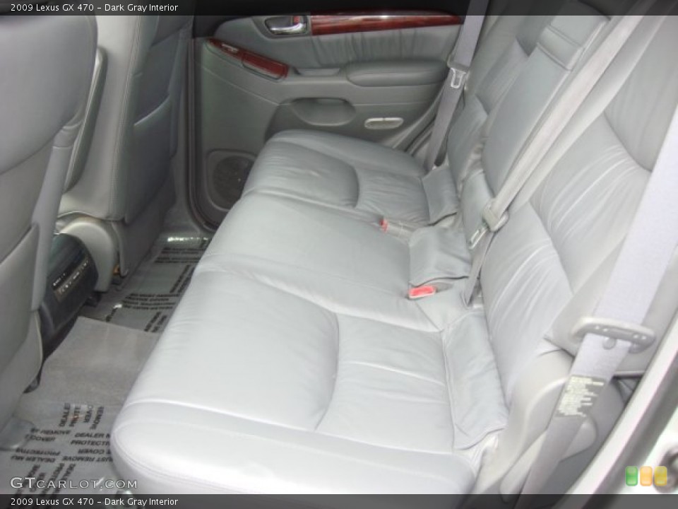 Dark Gray Interior Rear Seat for the 2009 Lexus GX 470 #69496396