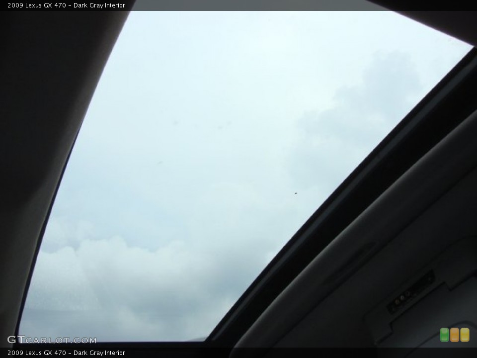Dark Gray Interior Sunroof for the 2009 Lexus GX 470 #69496447