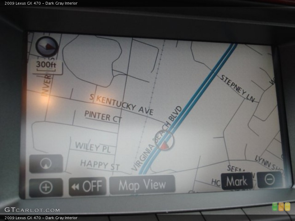 Dark Gray Interior Navigation for the 2009 Lexus GX 470 #69496477