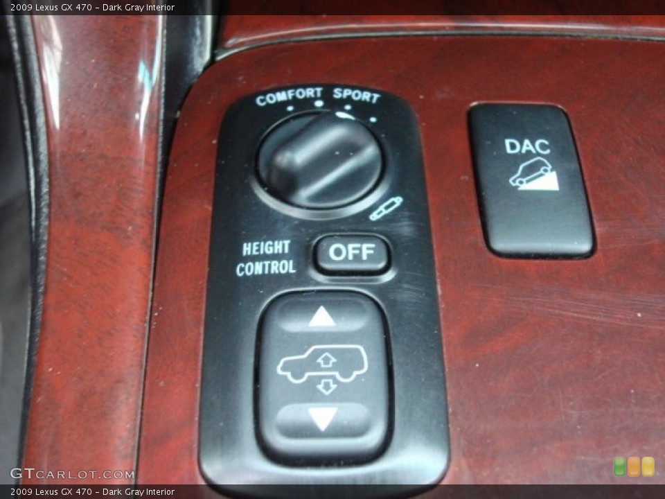 Dark Gray Interior Controls for the 2009 Lexus GX 470 #69496510