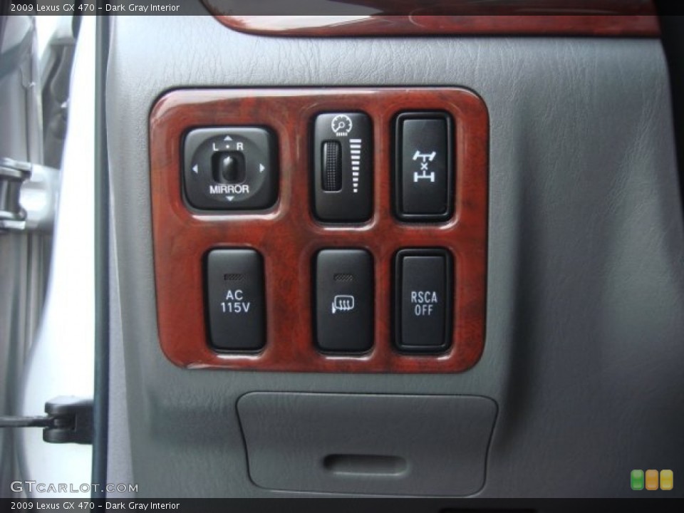 Dark Gray Interior Controls for the 2009 Lexus GX 470 #69496549