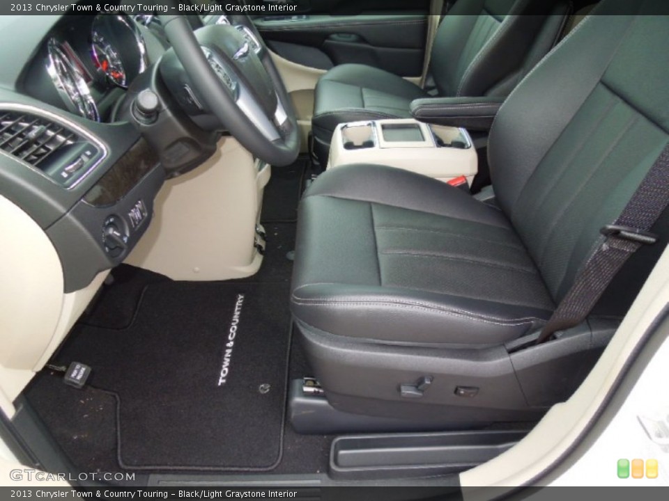 Black/Light Graystone Interior Photo for the 2013 Chrysler Town & Country Touring #69500746