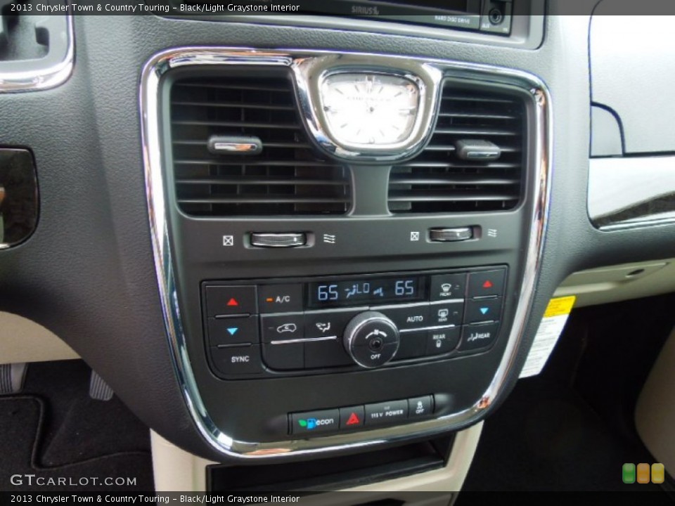 Black/Light Graystone Interior Controls for the 2013 Chrysler Town & Country Touring #69500782