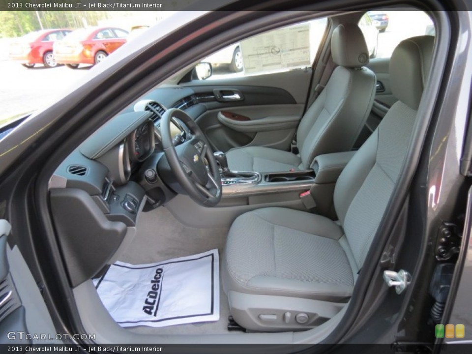 Jet Black/Titanium Interior Front Seat for the 2013 Chevrolet Malibu LT #69501844