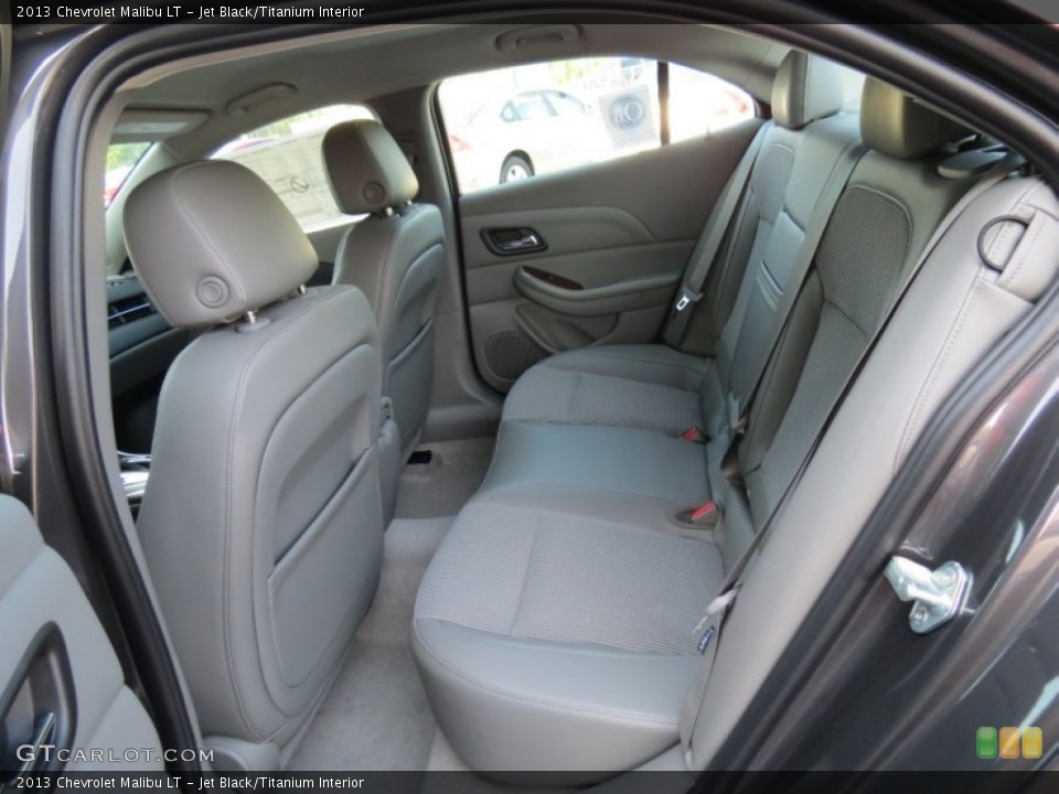 Jet Black/Titanium Interior Rear Seat for the 2013 Chevrolet Malibu LT #69501853