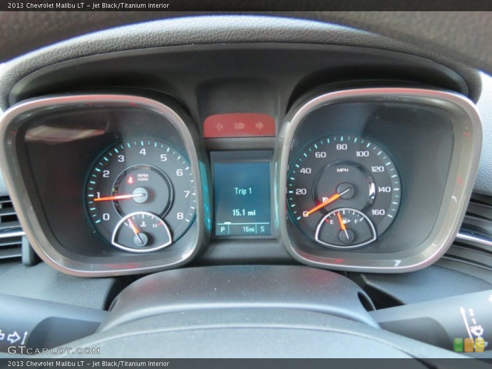 Jet Black/Titanium Interior Gauges for the 2013 Chevrolet Malibu LT #69501880