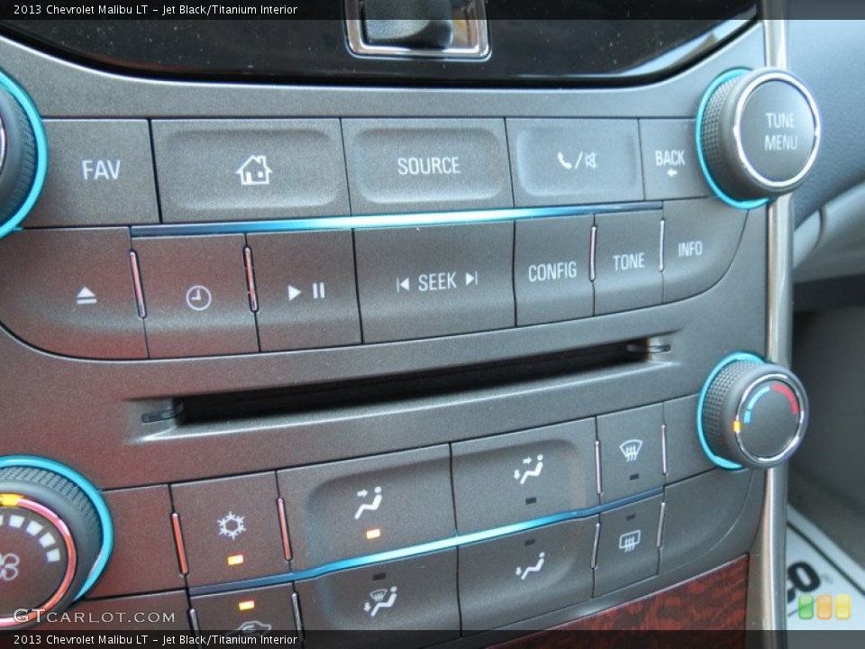 Jet Black/Titanium Interior Controls for the 2013 Chevrolet Malibu LT #69501898