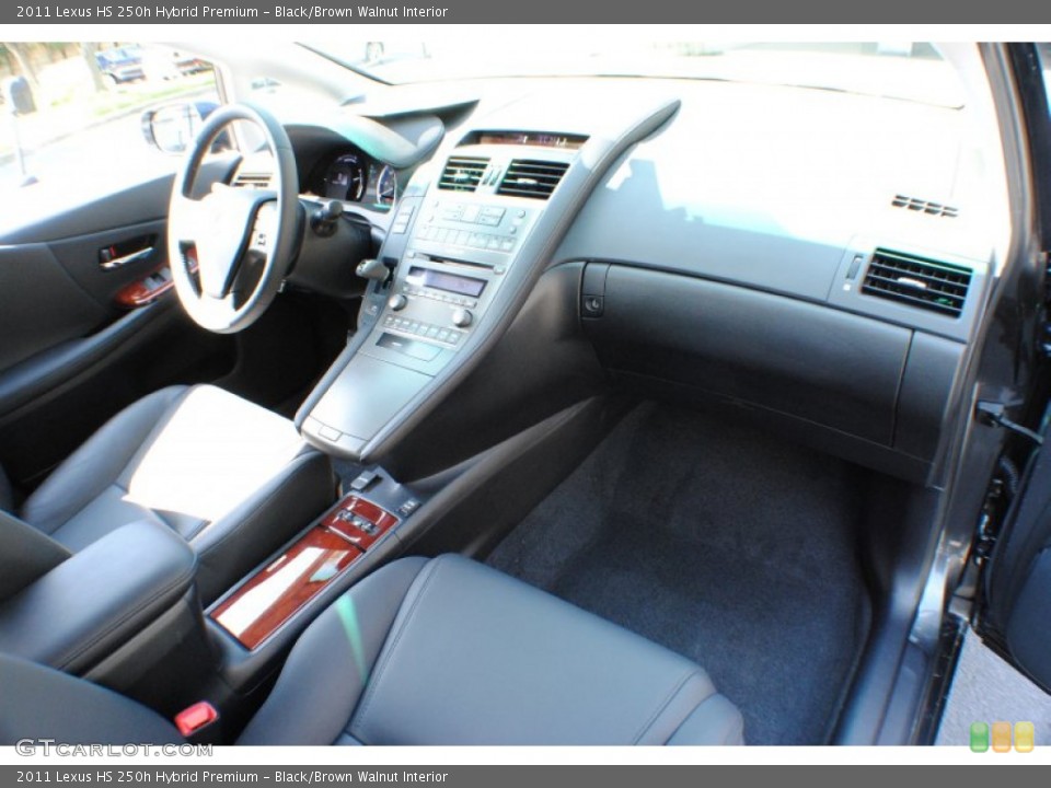 Black/Brown Walnut Interior Dashboard for the 2011 Lexus HS 250h Hybrid Premium #69503272