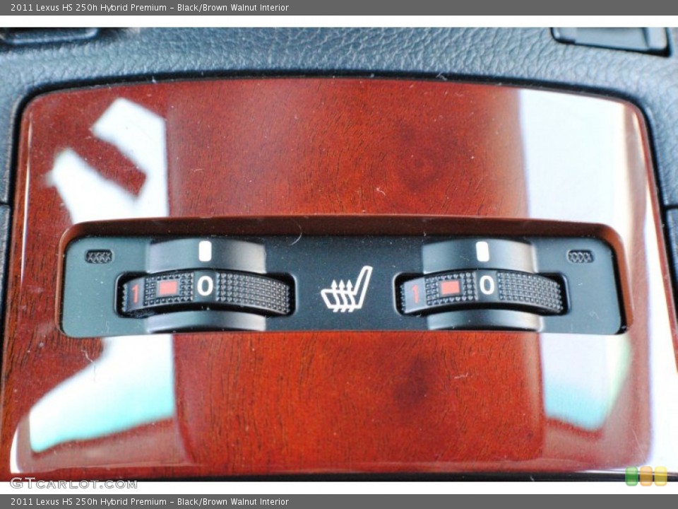 Black/Brown Walnut Interior Controls for the 2011 Lexus HS 250h Hybrid Premium #69503311