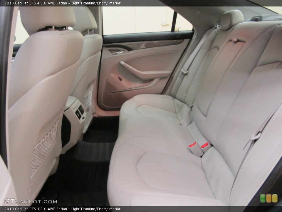Light Titanium/Ebony Interior Rear Seat for the 2010 Cadillac CTS 4 3.0 AWD Sedan #69504139
