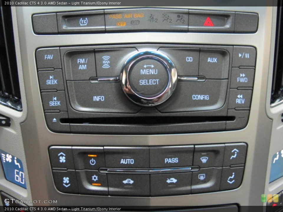 Light Titanium/Ebony Interior Controls for the 2010 Cadillac CTS 4 3.0 AWD Sedan #69504250