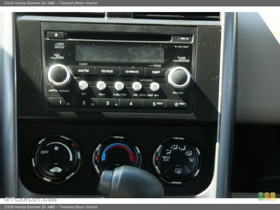 Titanium/Black Interior Audio System for the 2008 Honda Element EX AWD #69504589