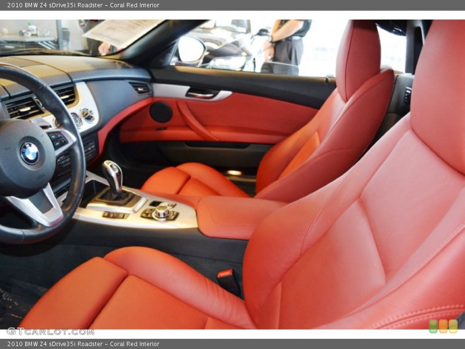 Coral Red Interior Front Seat for the 2010 BMW Z4 sDrive35i Roadster #69508783