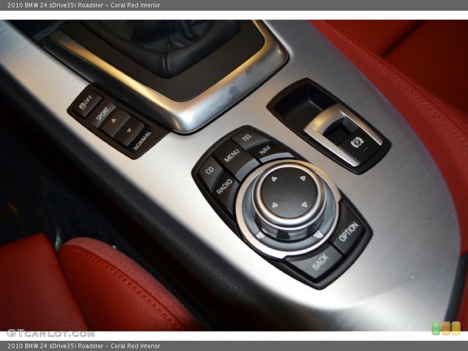 Coral Red Interior Controls for the 2010 BMW Z4 sDrive35i Roadster #69508906