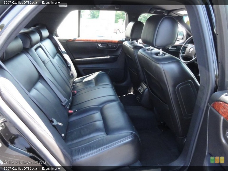 Ebony Interior Rear Seat for the 2007 Cadillac DTS Sedan #69509569