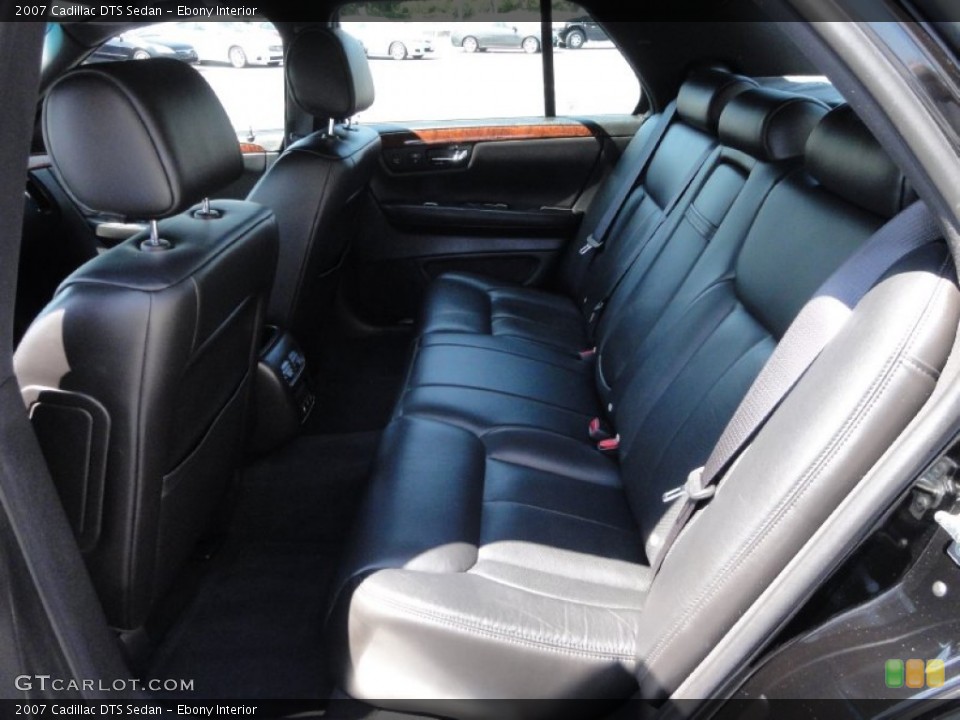 Ebony Interior Rear Seat for the 2007 Cadillac DTS Sedan #69509584
