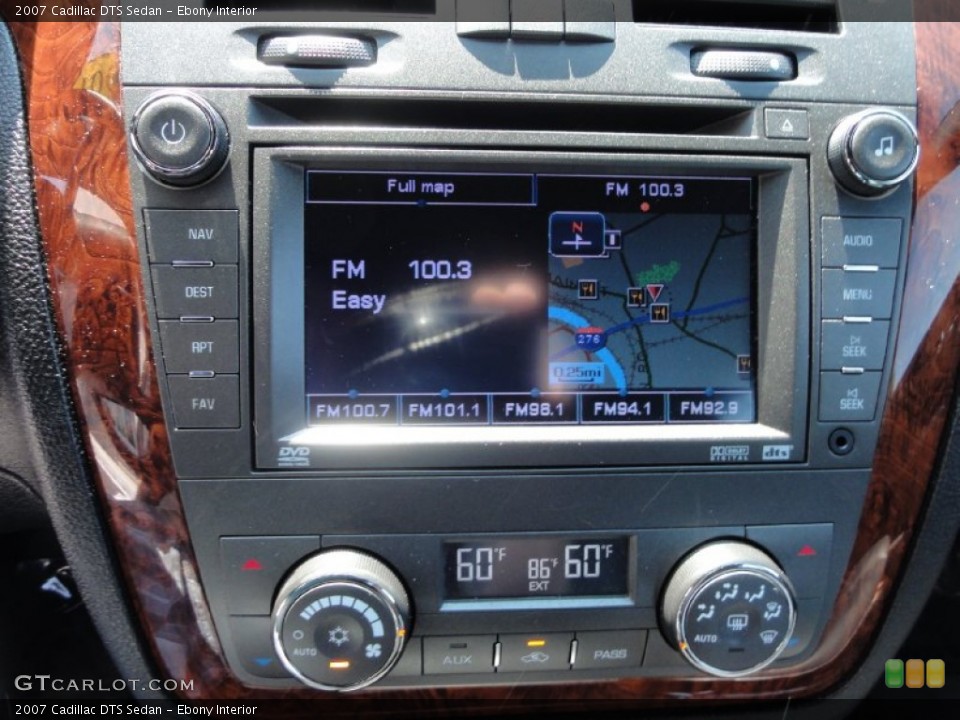 Ebony Interior Navigation for the 2007 Cadillac DTS Sedan #69509653