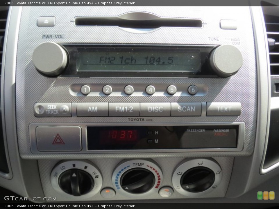 Graphite Gray Interior Audio System for the 2006 Toyota Tacoma V6 TRD Sport Double Cab 4x4 #69511035