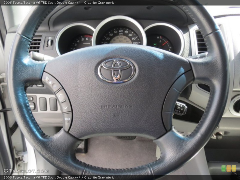 Graphite Gray Interior Steering Wheel for the 2006 Toyota Tacoma V6 TRD Sport Double Cab 4x4 #69511075
