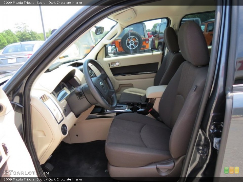 Dark Chocolate Interior Front Seat for the 2009 Mazda Tribute i Sport #69515032