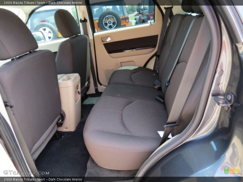 Dark Chocolate Interior Rear Seat for the 2009 Mazda Tribute i Sport #69515053