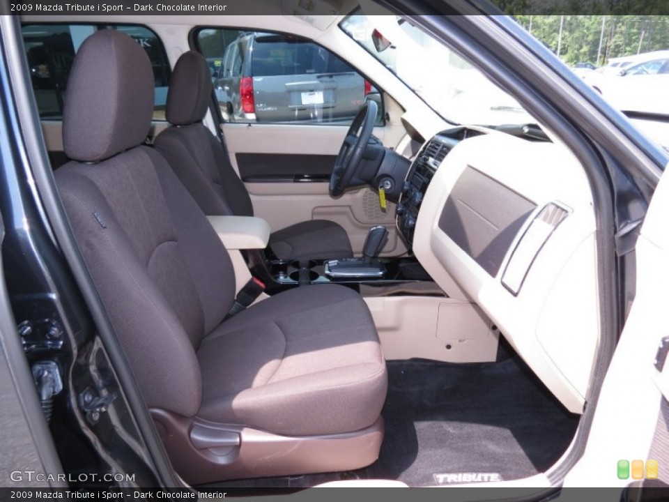Dark Chocolate Interior Front Seat for the 2009 Mazda Tribute i Sport #69515104