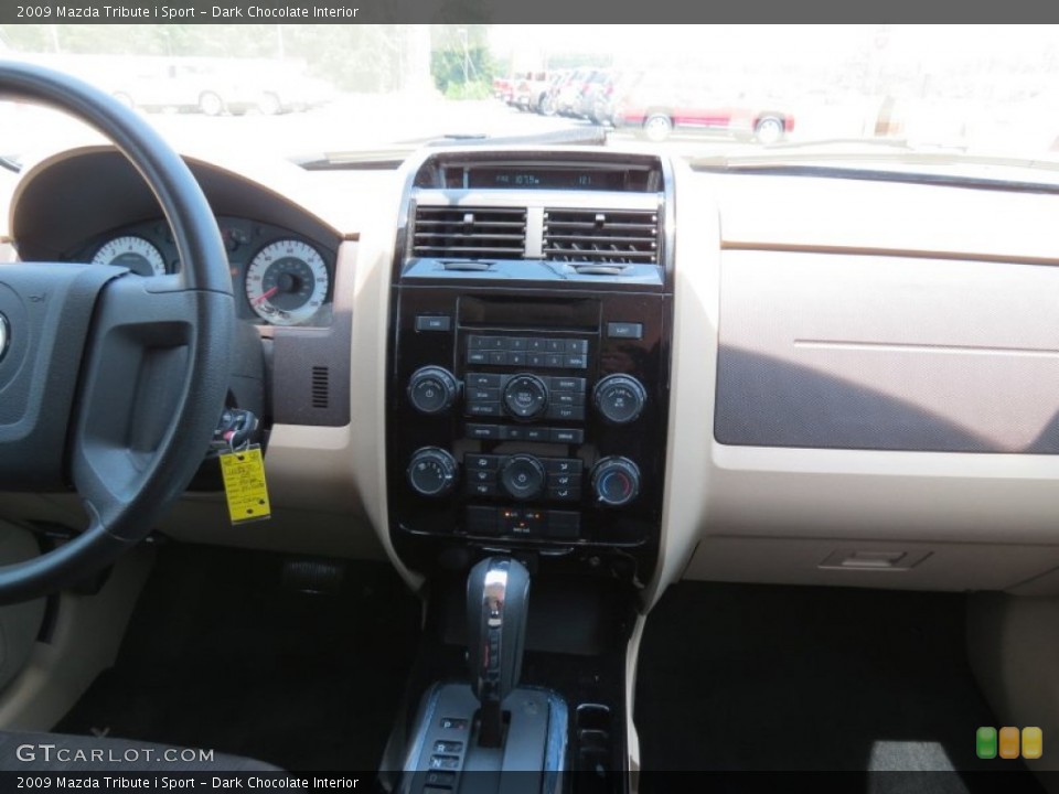 Dark Chocolate Interior Controls for the 2009 Mazda Tribute i Sport #69515122