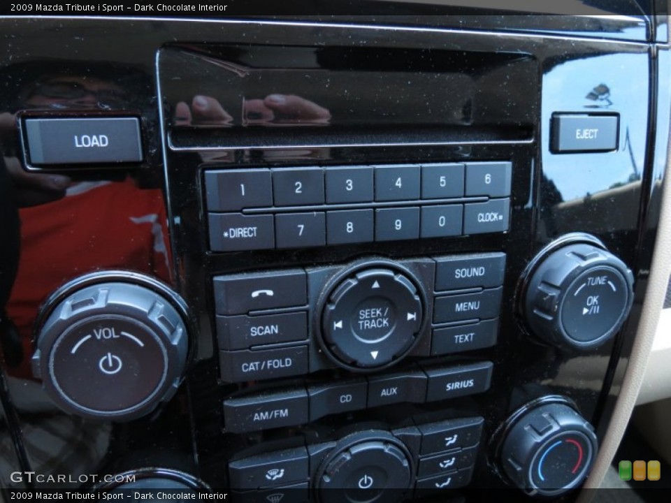 Dark Chocolate Interior Controls for the 2009 Mazda Tribute i Sport #69515164