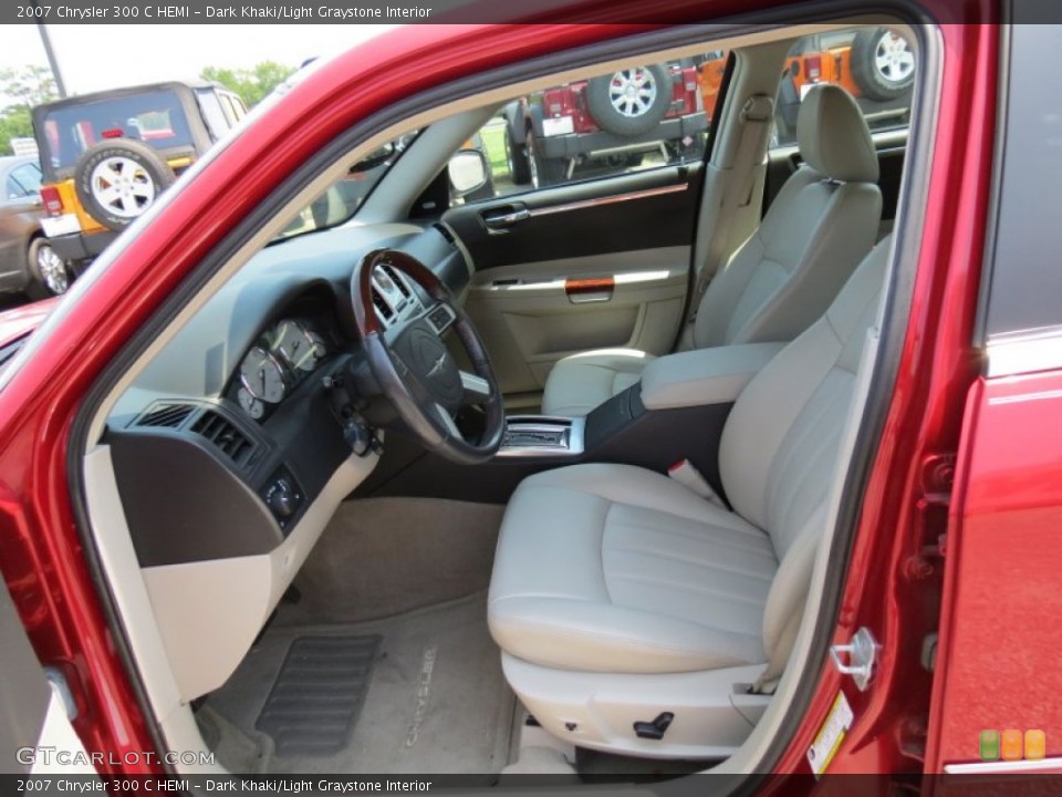 Dark Khaki/Light Graystone Interior Front Seat for the 2007 Chrysler 300 C HEMI #69515734
