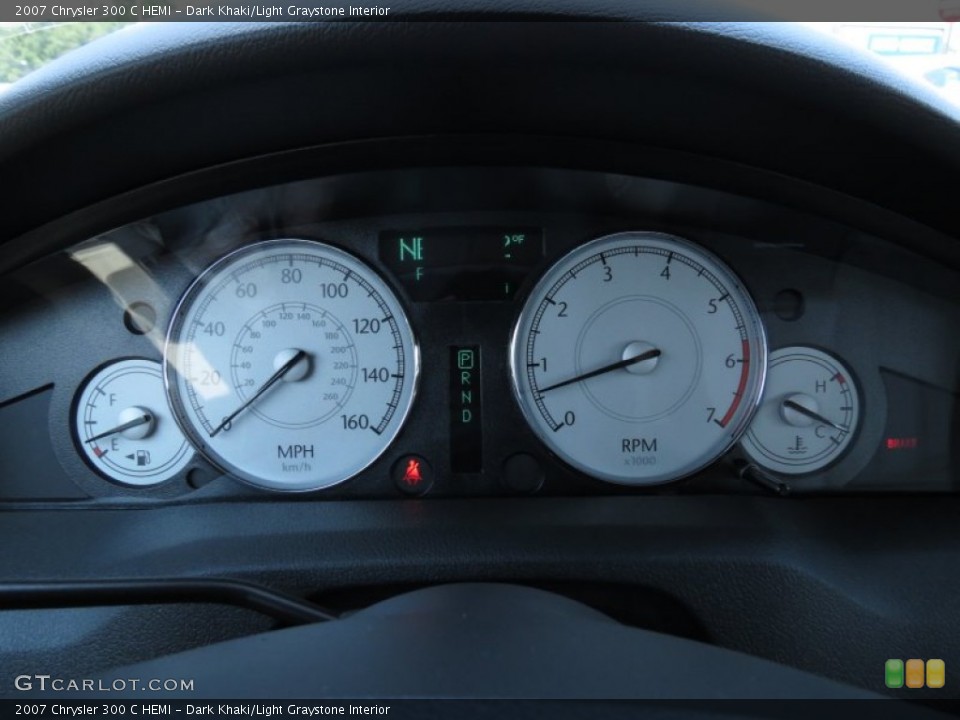 Dark Khaki/Light Graystone Interior Gauges for the 2007 Chrysler 300 C HEMI #69515816
