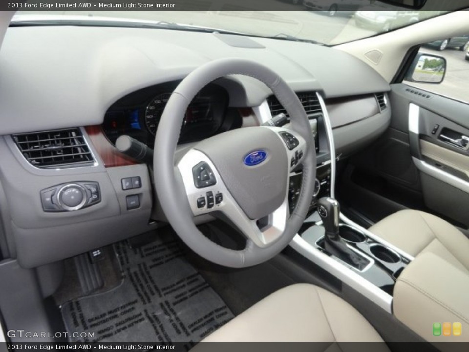 Medium Light Stone Interior Prime Interior for the 2013 Ford Edge Limited AWD #69516226