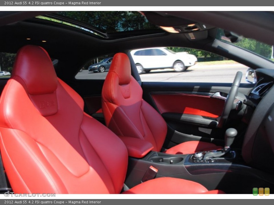 Magma Red Interior Photo for the 2012 Audi S5 4.2 FSI quattro Coupe #69517405