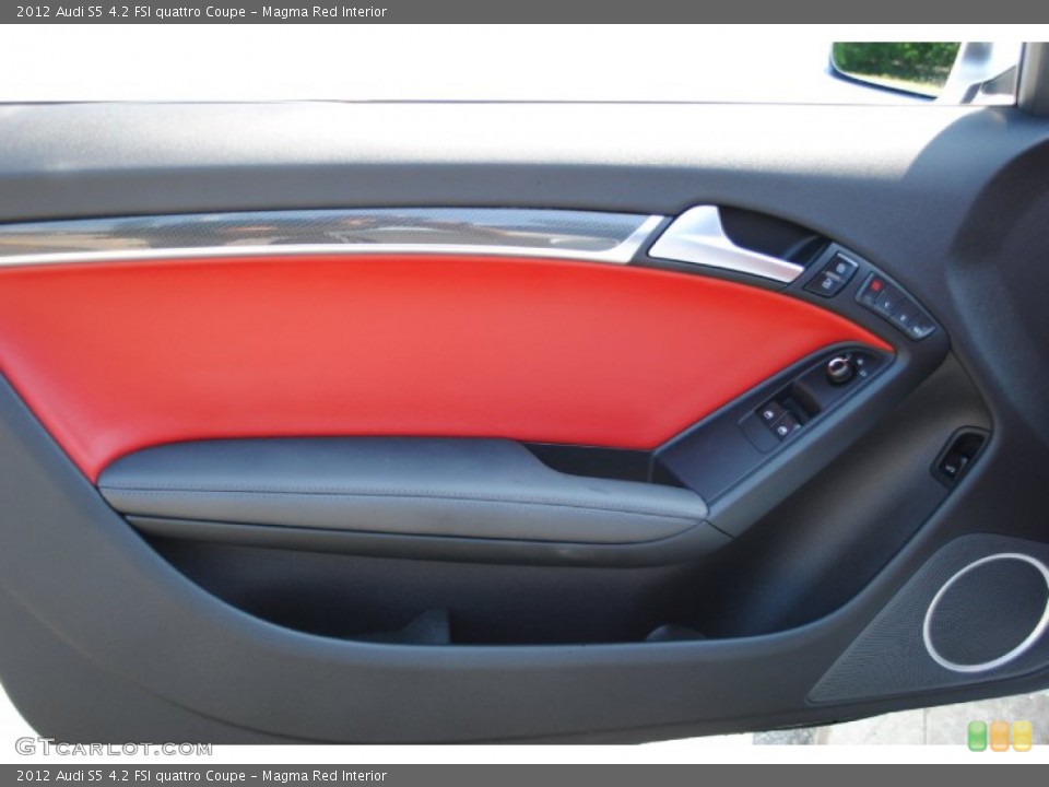 Magma Red Interior Door Panel for the 2012 Audi S5 4.2 FSI quattro Coupe #69517417