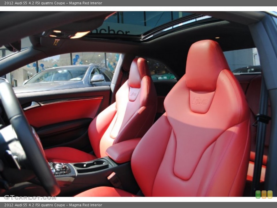 Magma Red Interior Front Seat for the 2012 Audi S5 4.2 FSI quattro Coupe #69517429