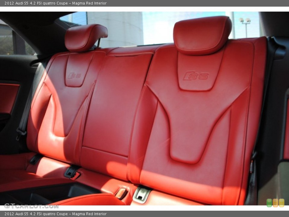 Magma Red Interior Rear Seat for the 2012 Audi S5 4.2 FSI quattro Coupe #69517435