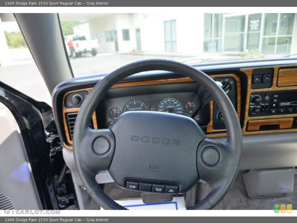 Gray Interior Steering Wheel for the 1996 Dodge Ram 1500 Sport Regular Cab #69518276