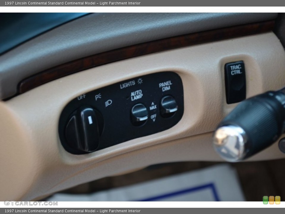 Light Parchment Interior Controls for the 1997 Lincoln Continental  #69518446