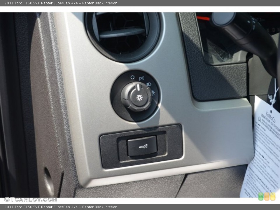 Raptor Black Interior Controls for the 2011 Ford F150 SVT Raptor SuperCab 4x4 #69519802