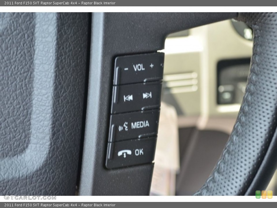 Raptor Black Interior Controls for the 2011 Ford F150 SVT Raptor SuperCab 4x4 #69519814