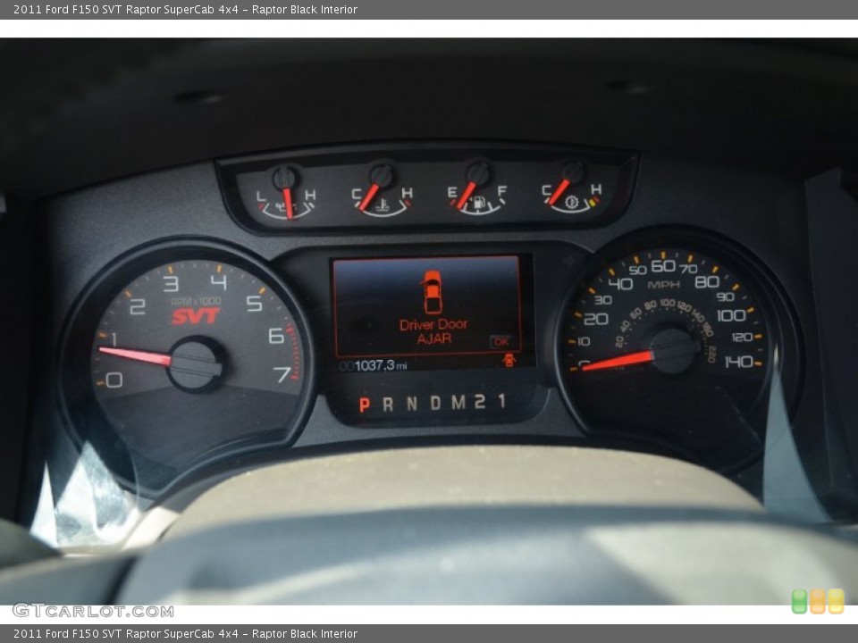 Raptor Black Interior Gauges for the 2011 Ford F150 SVT Raptor SuperCab 4x4 #69519820