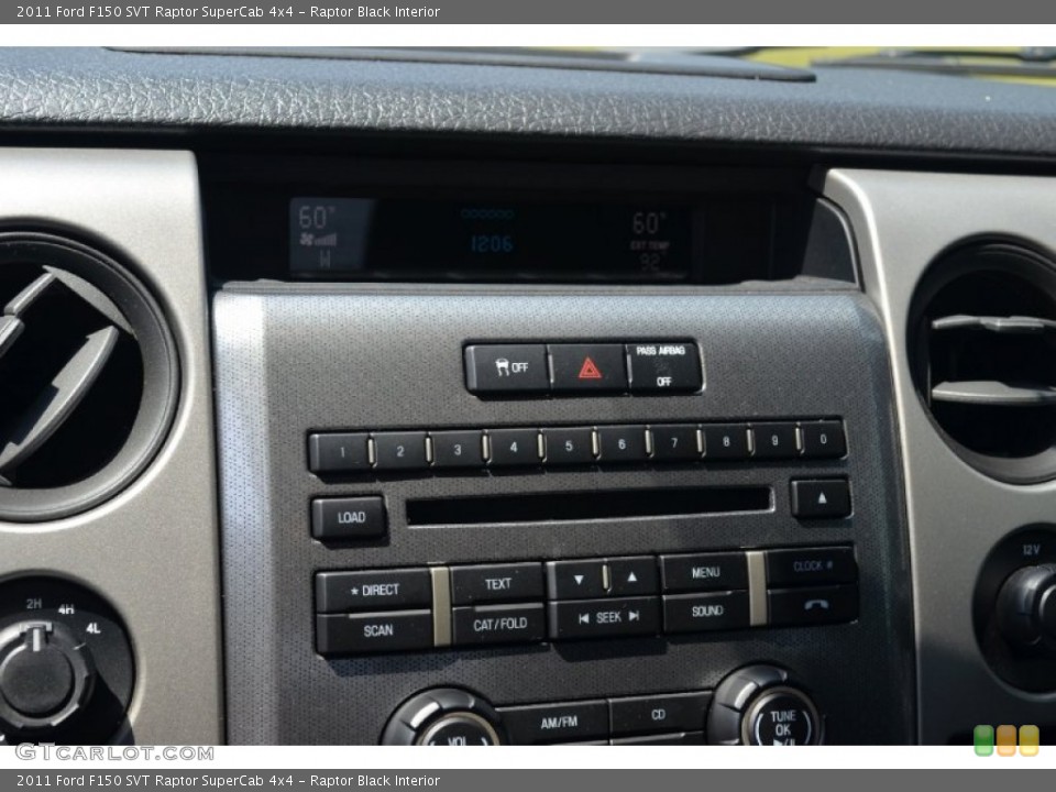 Raptor Black Interior Controls for the 2011 Ford F150 SVT Raptor SuperCab 4x4 #69519832